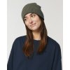 Unisex  zelená čiapka z biobavlny "Fisherman Beanie Khaki"