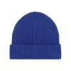 Unisex  modrá čiapka z biobavlny "Fisherman Beanie Worker Blue"