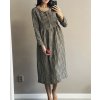Dámske ľanové šaty s dlhým rukávom "MUMMY long sleeve" - rôzne farby