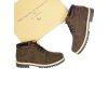 Pánske hnedé topánky „Low Dock Boots Dark Brown Vegan Suede“