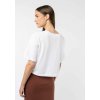 Dámske biele skrátené tričko "DESNA white"