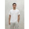 Pánske biele tričko s potlačou na chrbte "ZARAUTZ off white“