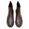 Dámske tmavohnedé členkové topánky „Luxe Deep Tread Chelsea Boots Dark Brown“