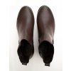Dámske tmavohnedé členkové topánky „Luxe Deep Tread Chelsea Boots Dark Brown“