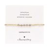 Náramok na kartičke "Essential Labradorite Gold Bracelet"