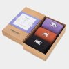 Darčekové balenie ponožiek z biobavlny " Rib Socks Knivsta Yoga Cats 3-pack"