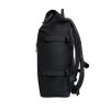 Čierny batoh "ROLLTOP 2.0 MONOCHROME black" z recyklovaných plastov z oceánov
