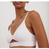 Biela elastická tenclová braletka "Soft Touch Cut-Out Bralette White"