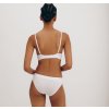 Biela elastická tenclová braletka "Soft Touch Cut-Out Bralette White"