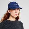Unisex modrá menčestrová šiltovka s výšivkou "Soft Cap Slussen Curduroy Forever Lost Navy Black Iris"