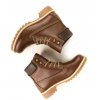 Dámske hnedé členkové topánky „Dock Boots Chestnut“