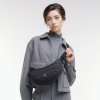 Čierna kabelka "PUFFER MOON BAG SMALL MONOCHROME black" z recyklovaných plastov z oceánu