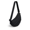 Čierna kabelka "PUFFER MOON BAG SMALL MONOCHROME black" z recyklovaných plastov z oceánu