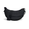 Čierna kabelka "PUFFER MOON BAG SMALL MONOCHROME black" z recyklovaných plastov z oceánu