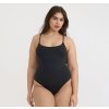 Dámske čierne celé plavky "Swim Open Back One-Piece, Black"
