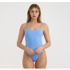 Dámske modré celé plavky "Swim Open Back One-Piece, Dove Blue"