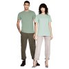 Unisex zelenomodré tričko "BASIC Sage Green" (Veľkosť L)