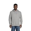 Unisex šedá melírovaná mikina s kapucňou "PULLOVER HOODIE Light Heather" (Veľkosť L)