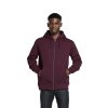 Unisex bordová mikina na zips "ZIP-UP HOODIE Burgundy" (Veľkosť L)