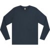 Unisex tmavomodré tričko s dlhým rukávom "BASIC Long Sleeve Denim Blue" (Veľkosť XXL)