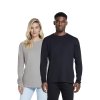 Unisex šedé tričko s dlhým rukávom "BASIC Long Sleeve Light Heather" (Veľkosť XXL)