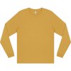 Unisex horčicové tričko s dlhým rukávom "PREMIUM Long Sleeve Faded Mustard" (Veľkosť XXL)