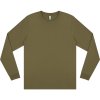 Unisex khaki zelené tričko s dlhým rukávom "PREMIUM Long Sleeve Faded Khaki" (Veľkosť XXL)