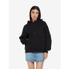 Dámska čierna mikina s polovičným zipsom "HALF-ZIP HOODIE Black" (Veľkosť XXL)