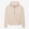 Dámska béžová mikina s polovičným zipsom "HALF-ZIP HOODIE Fawn" (Veľkosť XXL)