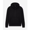 Pánska čierna mikina s polovičným zipsom "HALF-ZIP HOODIE Black" (Veľkosť XXL)