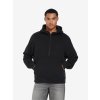 Pánska čierna mikina s polovičným zipsom "HALF-ZIP HOODIE Black" (Veľkosť XXL)