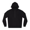 Pánska čierna mikina s polovičným zipsom "HALF-ZIP HOODIE Black" (Veľkosť XXL)