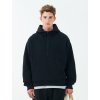 Pánska čierna mikina s polovičným zipsom "HALF-ZIP HOODIE Black" (Veľkosť XXL)