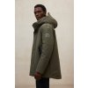 Pánska zelená zimná bunda "PARKO COAT dark olive“ (Veľkosť XL)