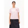 Dámske ružové tričko „LUALAA EMBRO pink mist“ (Veľkosť XS)