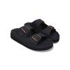Unisex čierne sandále „DARKU Black“ (Veľkosť 47)