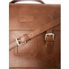Hnedá vegánska aktovka "14 Inch Classic Satchel Chestnut"