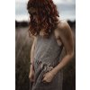 Ľanové šaty na ramienka „ELENA“ rôzne farby