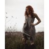Ľanové šaty na ramienka „ELENA“ rôzne farby