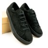 Pánske čierne tenisky „Vegan Suede Sneakers Black“