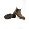 Pánske hnedé členkové topánky „Continental Chelsea Boots Dark Brown Vegan Suede“