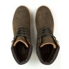 Pánske hnedé členkové topánky „Dock Boots Dark Brown Vegan Suede“