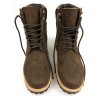 Pánske hnedé členkové topánky „Dock Boots Dark Brown Vegan Suede“
