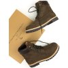 Pánske hnedé členkové topánky „Dock Boots Dark Brown Vegan Suede“