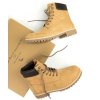 Pánske svetlohnedé členkové topánky „Dock Boots Tan Vegan Suede“