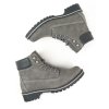 Pánske šedé členkové topánky „Dock Boots Grey Vegan Suede“