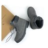 Pánske šedé zateplené členkové topánky „Insulated Dock Boots Grey Vegan Suede“
