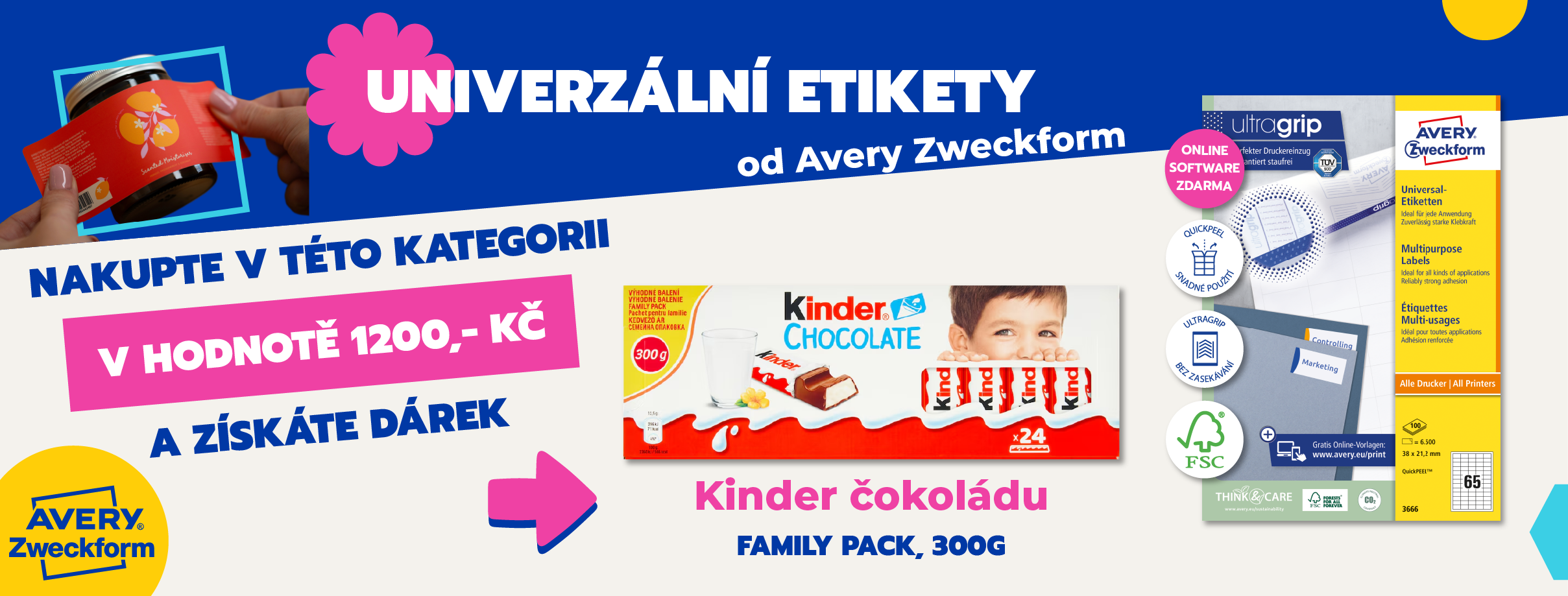 Dárky k objednávce Avery Zweckform | KALEDA, a.s. | etikety-stitky.cz