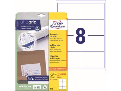 Samolepicí etikety 97x67,7 mm Avery Zweckform 4782