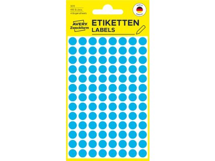 Samolepicí kolečka Ø 8 Avery Zweckform 3011